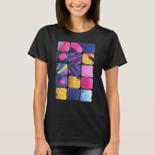 Abstraktes Farbenmuster T-Shirt