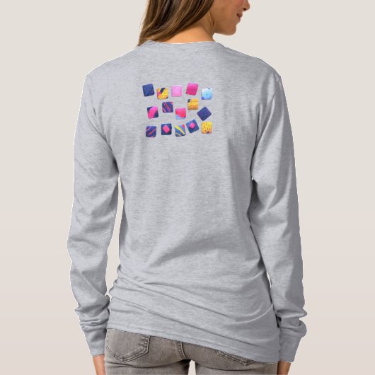 Abstraktes Farbenmuster T-Shirt (Rückseite)