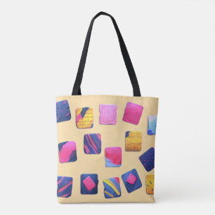 Abstraktes Farbenmuster Tasche
