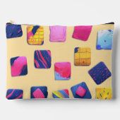 Abstraktes Farbenmuster Zubehörtasche (Vorderseite)