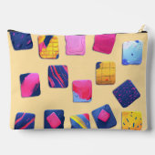 Abstraktes Farbenmuster Zubehörtasche (Rückseite)