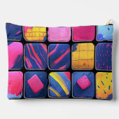 Abstraktes Farbenmuster Zubehörtasche (Rückseite)