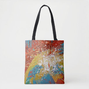 abstraktes Farbenspritzen Tasche