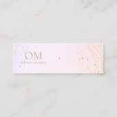 Abstraktes Farbfeld-Erkerring Display Mini Visitenkarte (Vorderseite)