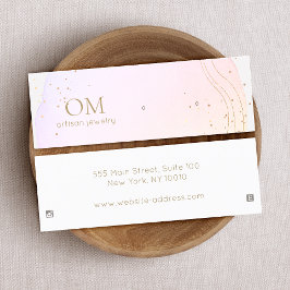 Abstraktes Farbfeld-Erkerring Display Mini Visitenkarte