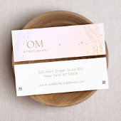 Abstraktes Farbfeld-Erkerring Display Mini Visitenkarte