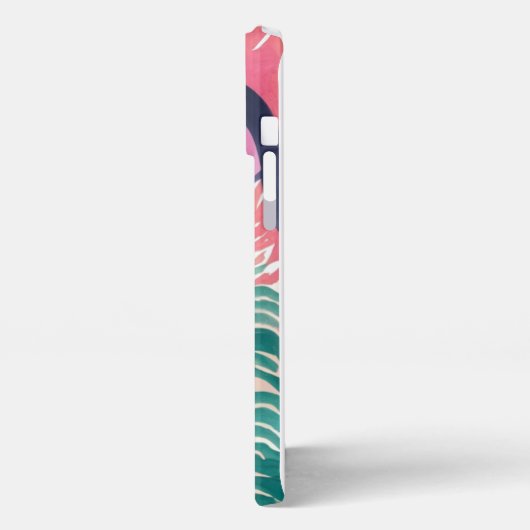 Abstraktes Farbfernsehgerät iPhone Hülle (Linke Seite)