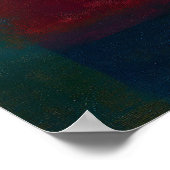 Abstraktes Farbflächenbild 'Celestial Zen Hidden H Poster (Ecke)