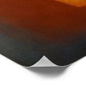 Abstraktes Farbflächenbild 'Himmlisches Zen - Karm Poster (Ecke)