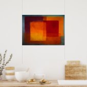 Abstraktes Farbflächenbild 'Himmlisches Zen - Karm Poster (Küche)