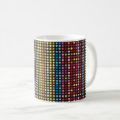 Abstraktes Farbgepunktetes Muster Kaffeetasse (VorderseiteRechts)