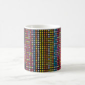Abstraktes Farbgepunktetes Muster Kaffeetasse (Mittel)