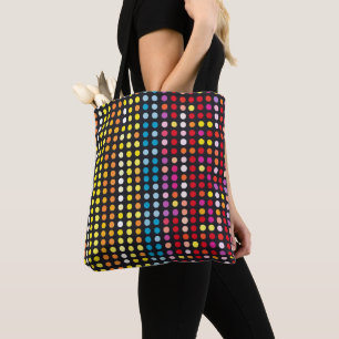 Abstraktes Farbgepunktetes Muster Tasche
