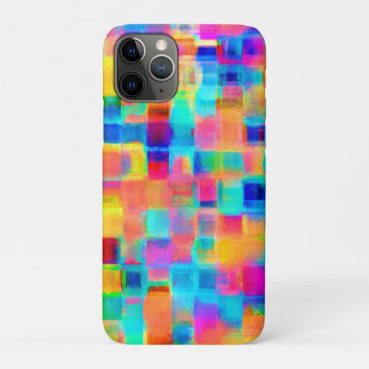 Abstraktes Farbgitter Case-Mate iPhone Hülle (Rückseite)