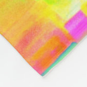 Abstraktes Farbgitter Fleecedecke (Ecke)