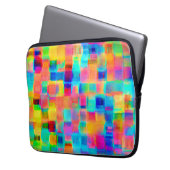 Abstraktes Farbgitter Laptopschutzhülle (Vorderseite Links)