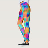 Abstraktes Farbgitter Leggings (Links)