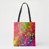 Abstraktes farbiges Chaos-Muster Tasche (Vorderseite)