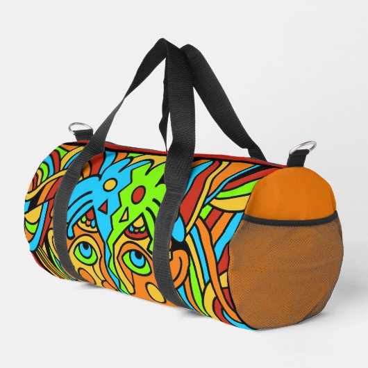 Abstraktes farbiges Design Duffle Bag (Rechte Ecke)