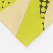 Abstraktes, farbiges geometrisches Design. Fleecedecke (Ecke)