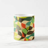 Abstraktes, farbiges geometrisches Design. Kaffeetasse (Mittel)