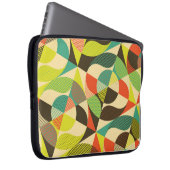 Abstraktes, farbiges geometrisches Design. Laptopschutzhülle (Vorne Rechts)