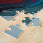 Abstraktes farbiges gestrichenes Gesicht Puzzle (Seite)