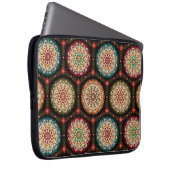 abstraktes farbiges Kreissenmuster im Hintergrund Laptopschutzhülle (Vorne Rechts)