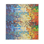 Abstraktes farbiges Muster Notizblock (Vorderseite)