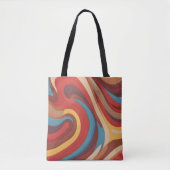 Abstraktes, farbiges Muster Tasche (Vorderseite)
