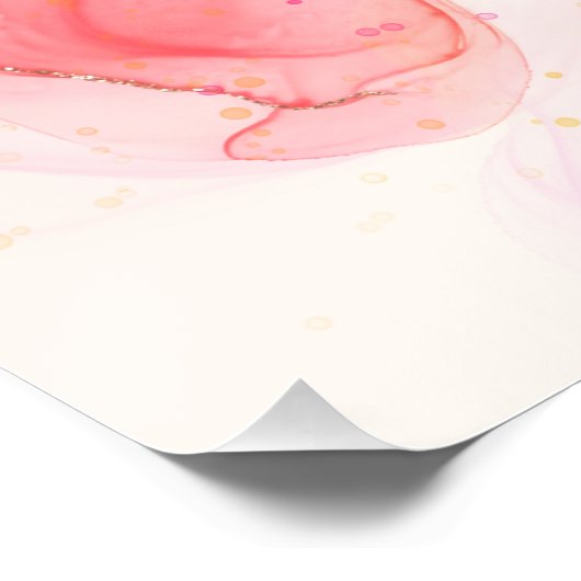 Abstraktes, farbiges Vogelmuster-Poster Poster (Ecke)