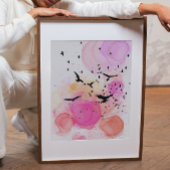 Abstraktes, farbiges Vogelmuster-Poster Poster