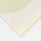 Abstraktes, farbiges Wavy-Muster Fleecedecke (Ecke)