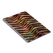 Abstraktes Farbiges Wavy-Textur-Notebook Notizblock (Rechte Seite)
