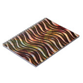 Abstraktes Farbiges Wavy-Textur-Notebook Notizblock (Linke Seite)