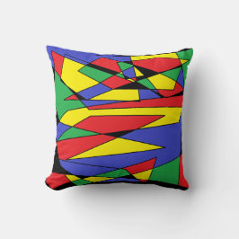 Abstraktes Farbkissen Kissen