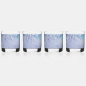 Abstraktes Farbklecks-Trinkglas Whiskyglas (Hinten)
