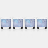 Abstraktes Farbklecks-Trinkglas Whiskyglas (Rechts)