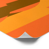 abstraktes Farbkreismuster Poster (Ecke)