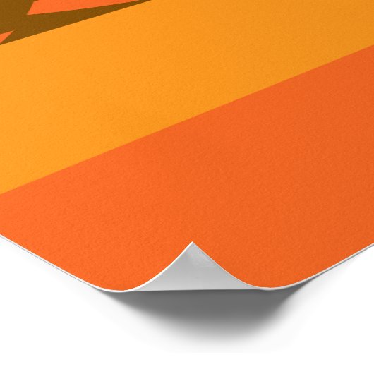 abstraktes Farbkreismuster Poster (Ecke)