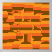 abstraktes Farbkreismuster Poster (Vorne)