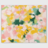 Abstraktes, farblich leuchtendes Muster Geschenkpapier (Flach)