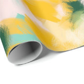 Abstraktes, farblich leuchtendes Muster Geschenkpapier (Rolleneckpunkt)