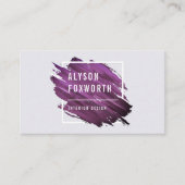 Abstraktes Farblogo Visitenkarte (Vorderseite)