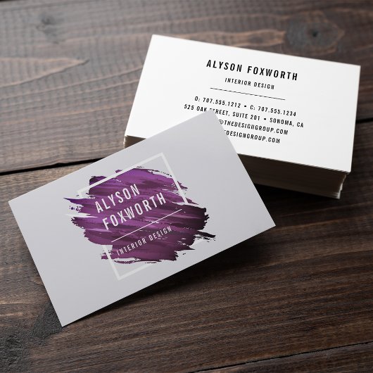 Abstraktes Farblogo Visitenkarte