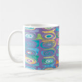 Abstraktes Farbmuster 1 Kaffeetasse (Links)