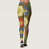 Abstraktes Farbmuster 1 Leggings (Rückseite)
