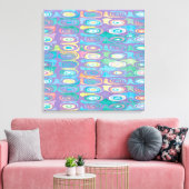 Abstraktes Farbmuster 1 Leinwanddruck (Insitu (Wohnzimmer))