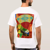 Abstraktes Farbmuster 4 T-Shirt (Rückseite)