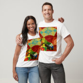 Abstraktes Farbmuster 4 T-Shirt (Unisex)